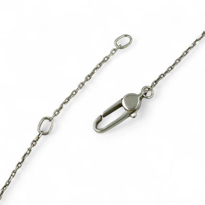 Gucci Pendant Logo Plate Sv925 Silver Necklace 223869