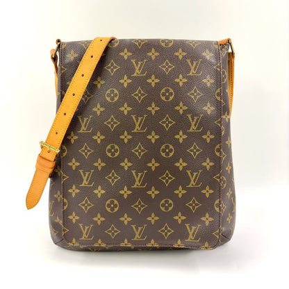 Louis Vuitton Musette Monogram Leather × PVC Brown Shoulder Bag Gold M51256