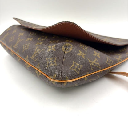 Louis Vuitton Musette Monogram Leather × PVC Brown Shoulder Bag Gold M51256