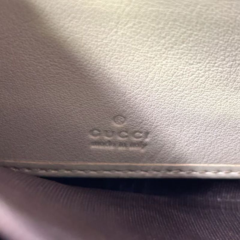 Gucci Shimmer Ggcharm Round Zipper Leather Black And Blue Wallet Gold