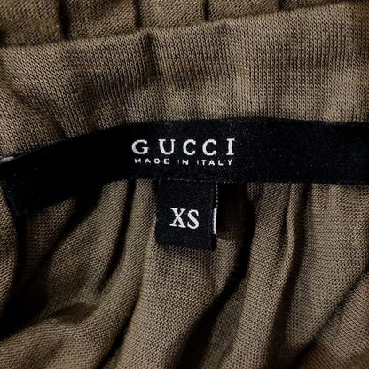 Gucci Short Sleeve Cut And Sewn Size XS Women - 142303x6049 Dark Brown Frill