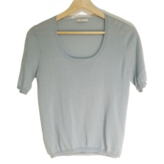 Prada Short Sleeved Sweater Size 40 M Women - Light Blue Crew Neck