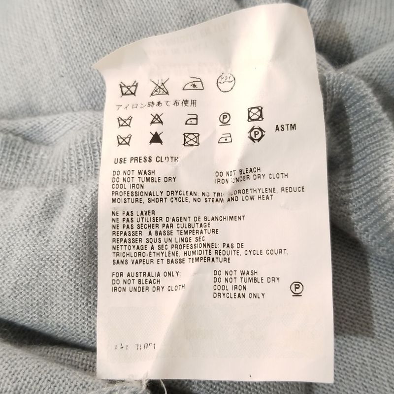 Prada Short Sleeved Sweater Size 40 M Women - Light Blue Crew Neck