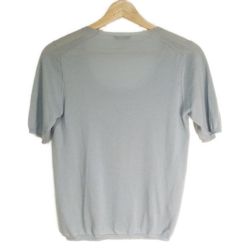 Prada Short Sleeved Sweater Size 40 M Women - Light Blue Crew Neck