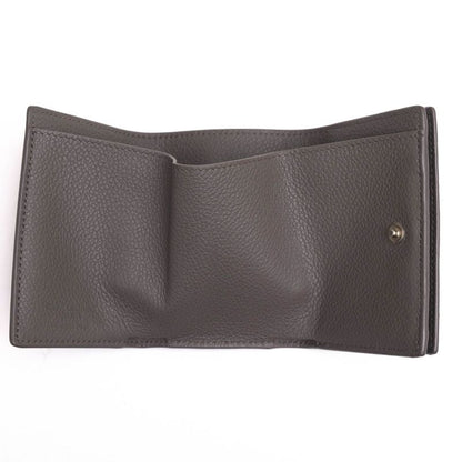 Saint Laurent/Yves Saint Laurent Wallet Women Leather Genuine Gray 459784 Tiny