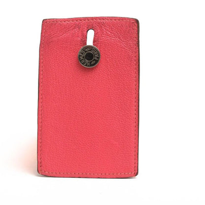 Hermes Card Holder Business Card Holder Women Women's Leather Genuine Pink