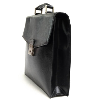 Prada Bags Briefcase Business Bag Business Men Leather Genuine Leather Black