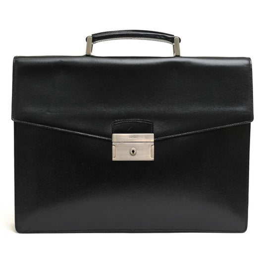 Prada Bags Briefcase Business Bag Business Men Leather Genuine Leather Black