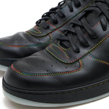 Louis Vuitton Shoes Sneakers Shoes High Cut Men Leather Genuine Black Rivoli