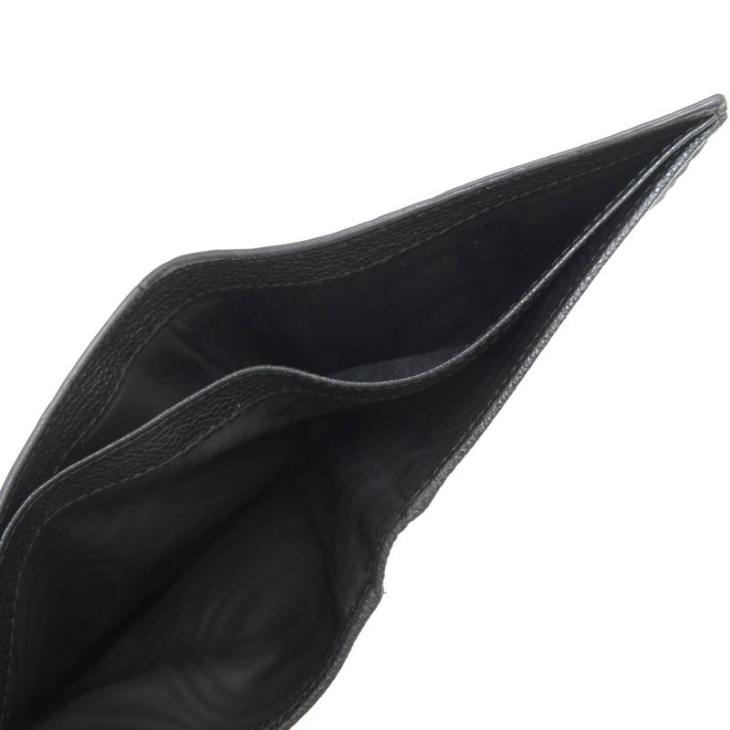 Prada Wallet Men Wallet Leather Genuine Leather Black 2mo513 Vitmicro Grain