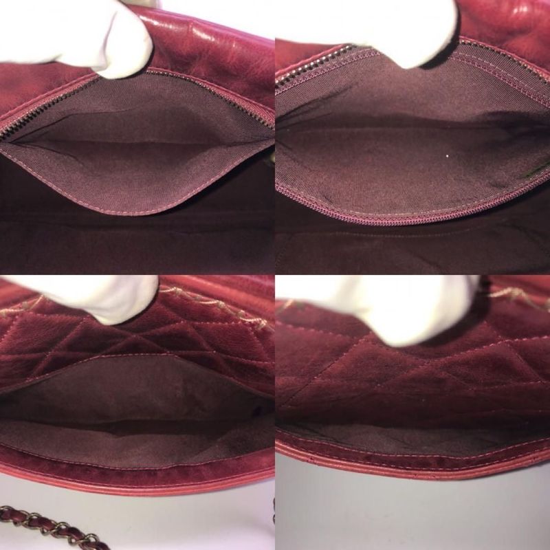 Chanel Leather Quilted Chain Shoulder Bag Gold Price Negotiation Welcome
