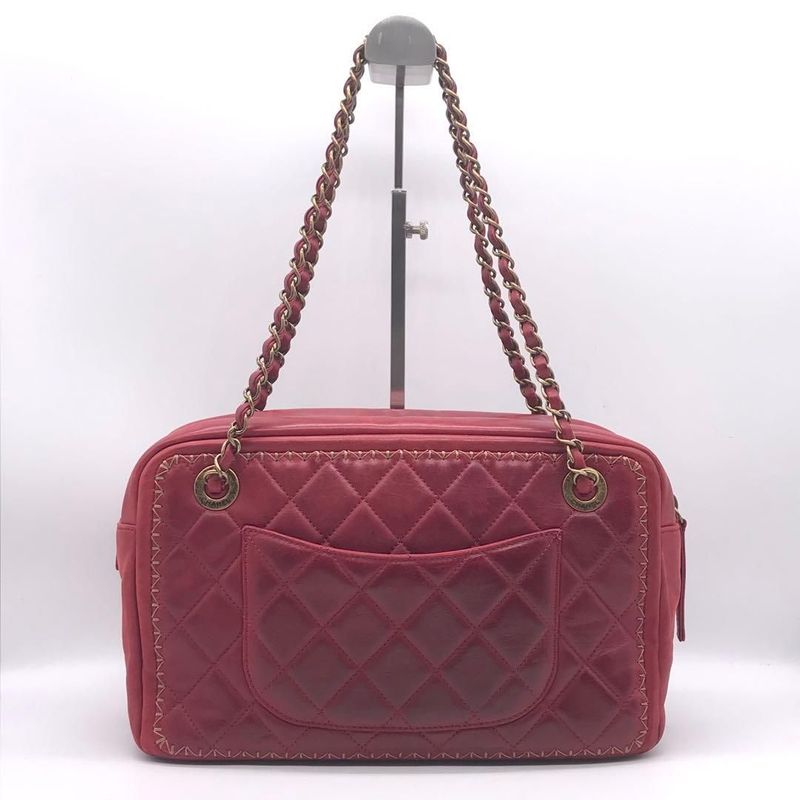 Chanel Leather Quilted Chain Shoulder Bag Gold Price Negotiation Welcome
