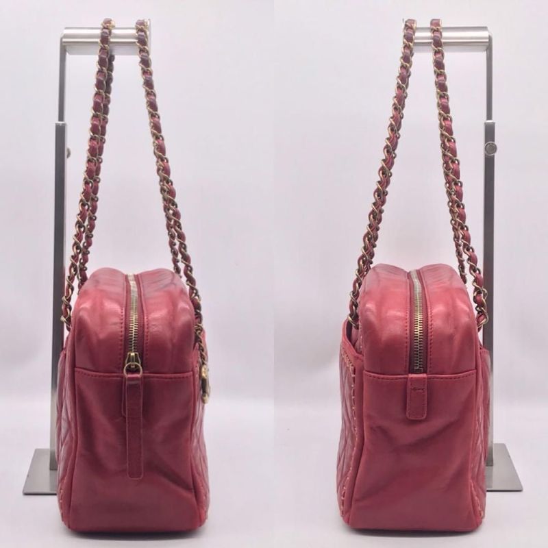 Chanel Leather Quilted Chain Shoulder Bag Gold Price Negotiation Welcome