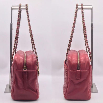 Chanel Leather Quilted Chain Shoulder Bag Gold Price Negotiation Welcome