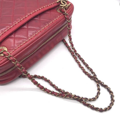 Chanel Leather Quilted Chain Shoulder Bag Gold Price Negotiation Welcome