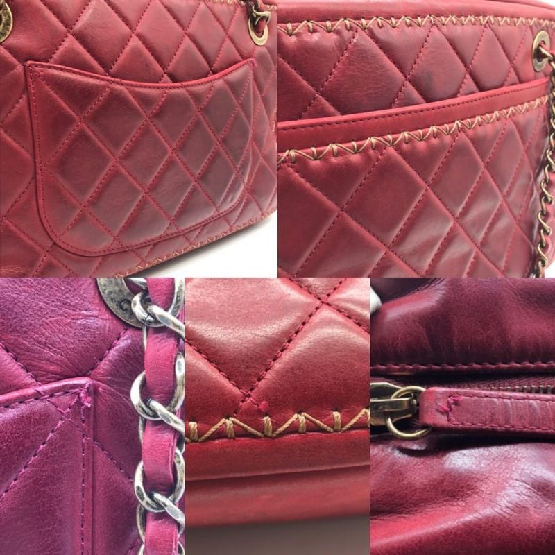 Chanel Leather Quilted Chain Shoulder Bag Gold Price Negotiation Welcome