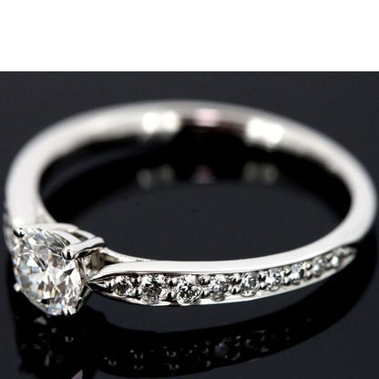 Tiffany & Co Harmony 042ct F-vs2-3ex Diamond Ring Pt950
