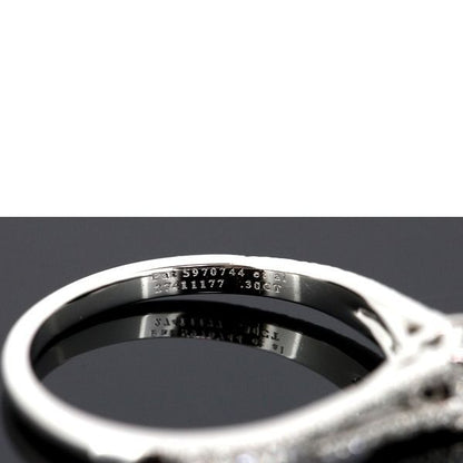 Tiffany & Co Lucida 030ct D-vvs1-ex Diamond Ring Pt950