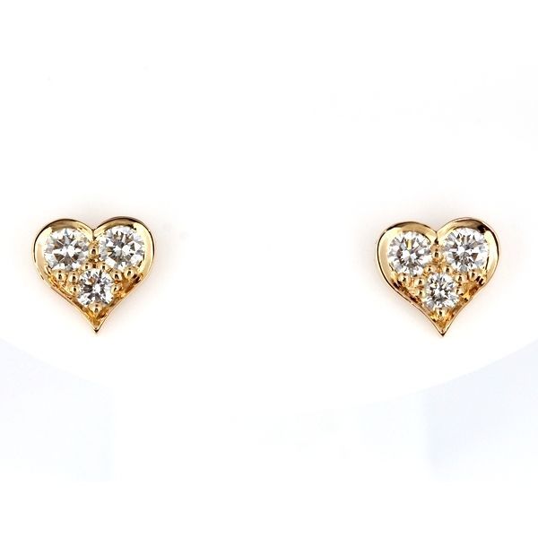 Tiffany & Co Sentimental Heart Diamond Earrings 18K Pink Gold