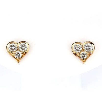 Tiffany & Co Sentimental Heart Diamond Earrings 18K Pink Gold