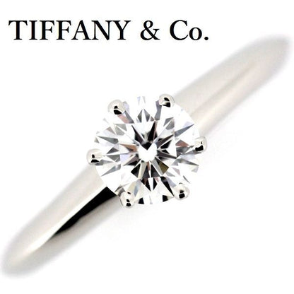Tiffany & Co Solitaire 059ct Diamond Ring D-vs1 Pt950