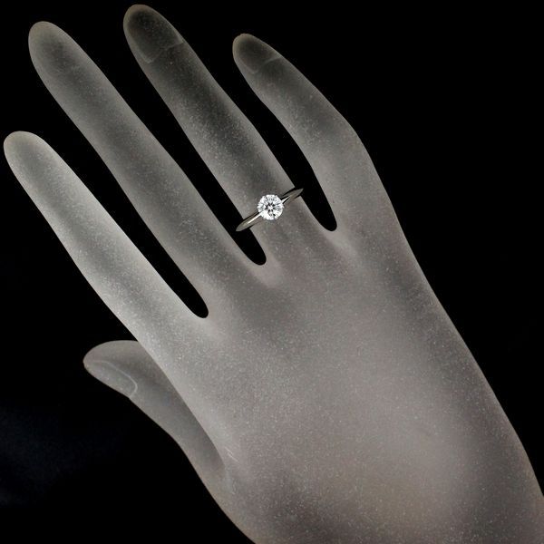 Tiffany & Co Solitaire 059ct Diamond Ring D-vs1 Pt950