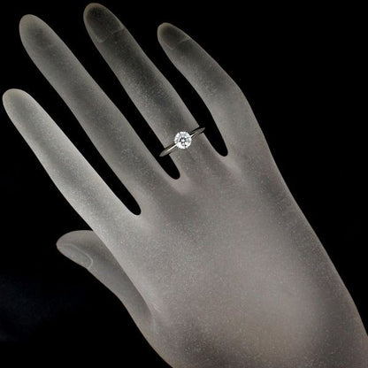 Tiffany & Co Solitaire 059ct Diamond Ring D-vs1 Pt950