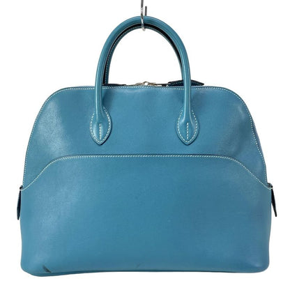 Hermes Bolide 1923 31cm (1220in) Blue Jean Silver Hardware