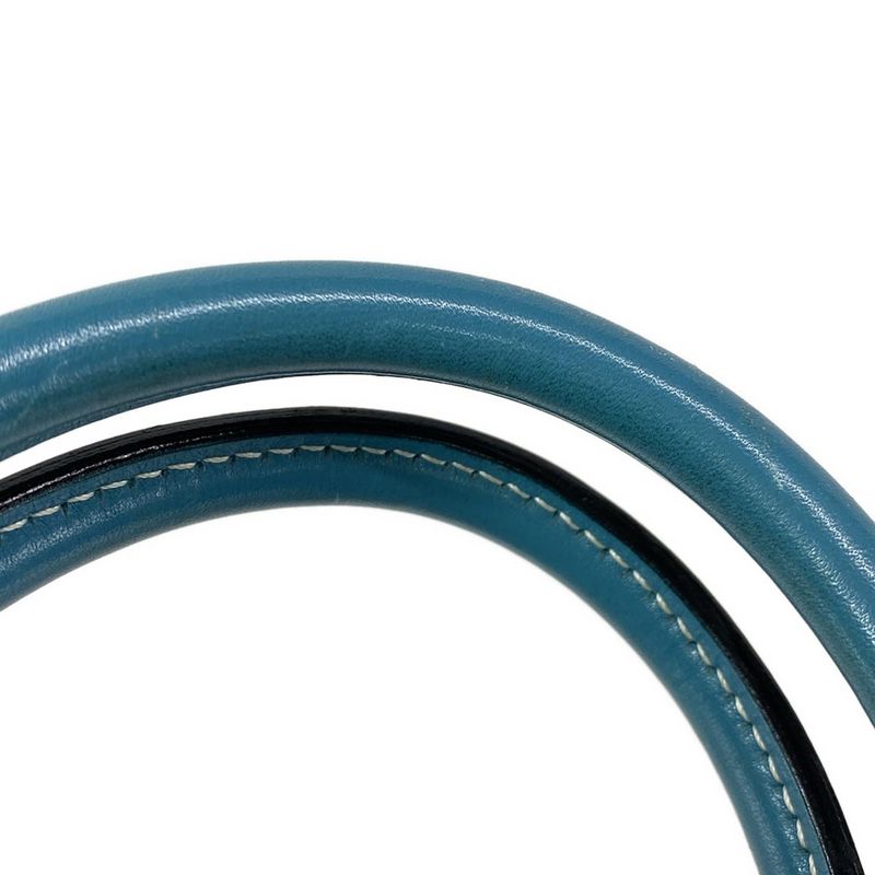 Hermes Bolide 1923 31cm (1220in) Blue Jean Silver Hardware