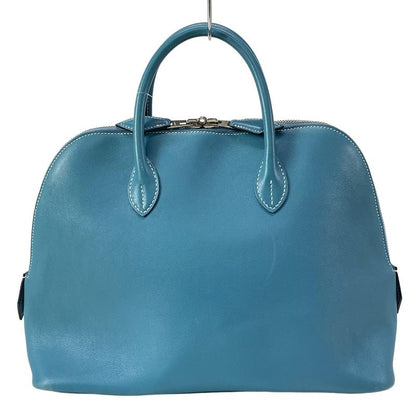 Hermes Bolide 1923 31cm (1220in) Blue Jean Silver Hardware