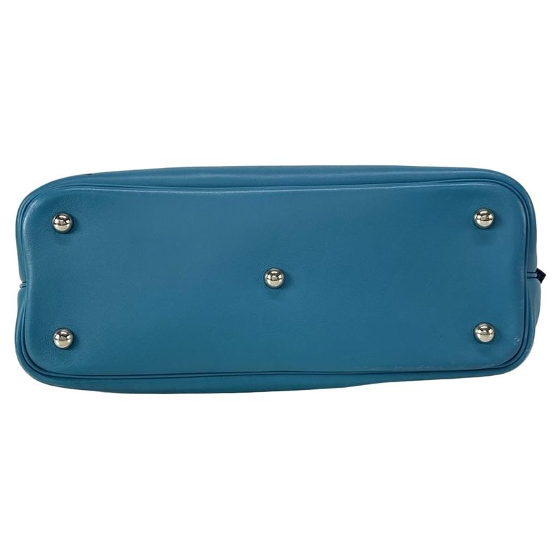 Hermes Bolide 1923 31cm (1220in) Blue Jean Silver Hardware