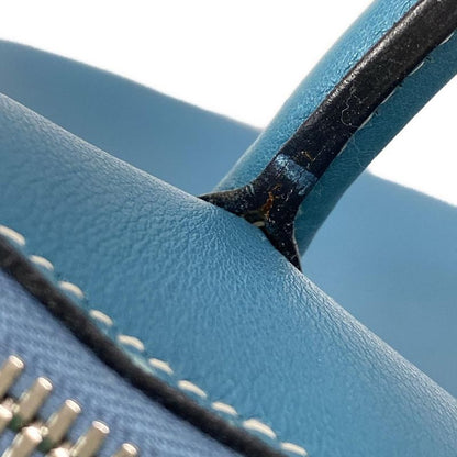 Hermes Bolide 1923 31cm (1220in) Blue Jean Silver Hardware