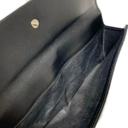 Gucci Long Wallet Jackiegg Pattern Black Leather