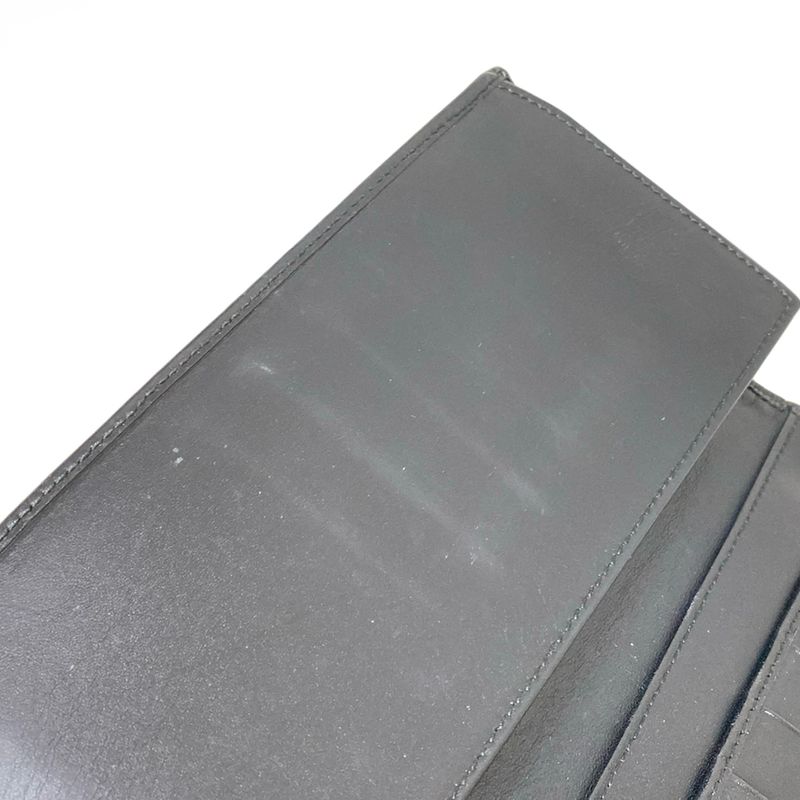 Gucci Long Wallet Jackiegg Pattern Black Leather