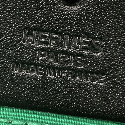 Hermes Handbag Herbag Zip PM Mint X Blue Indigo Black Lacquer/silver Hardware