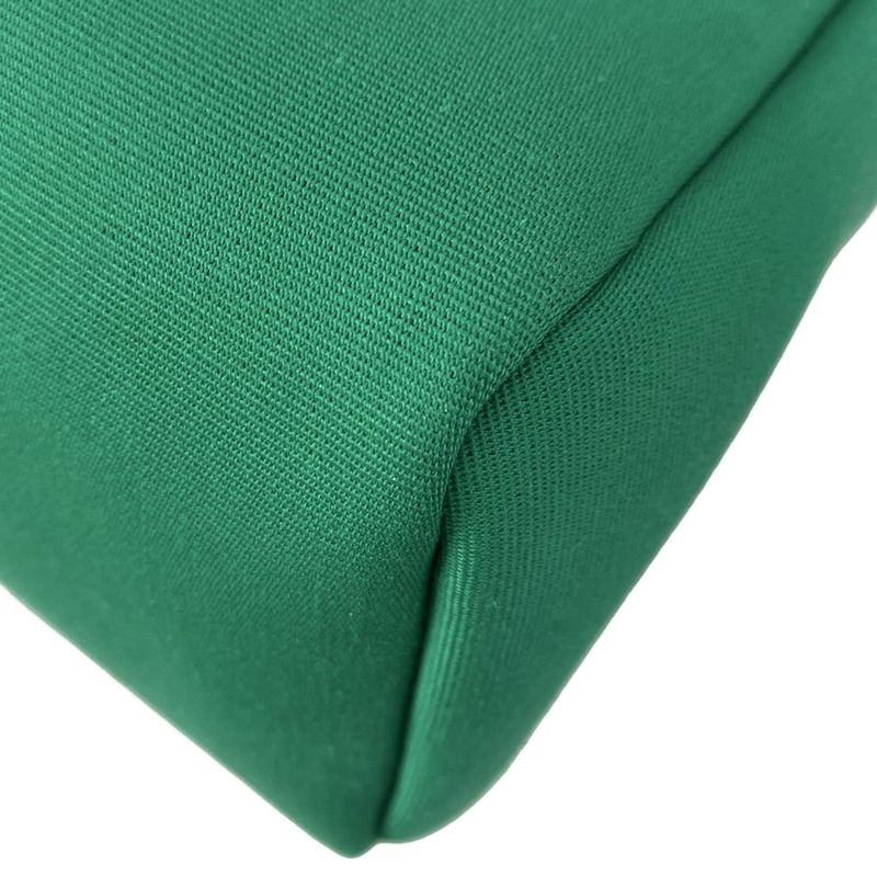 Hermes Handbag Herbag Zip PM Mint X Blue Indigo Black Lacquer/silver Hardware