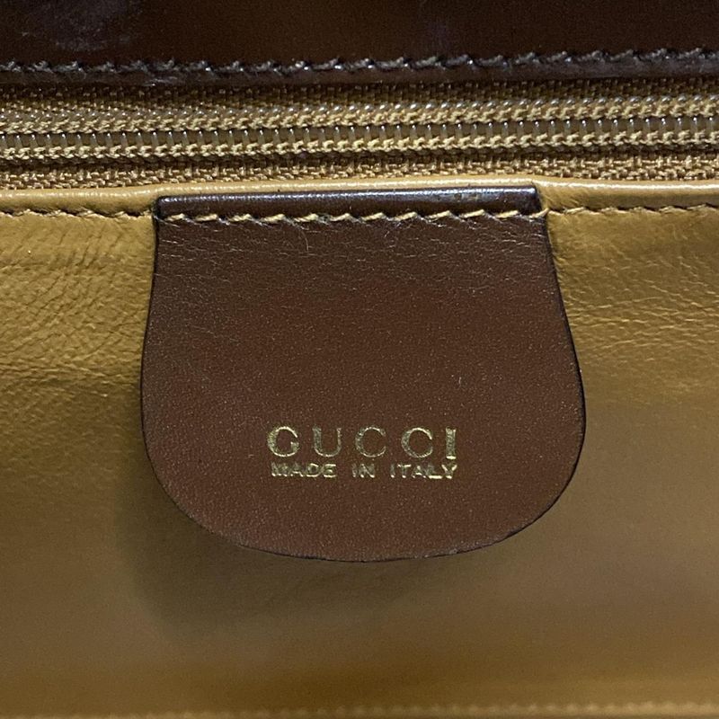 Gucci Vanity Bag - Brown Leather