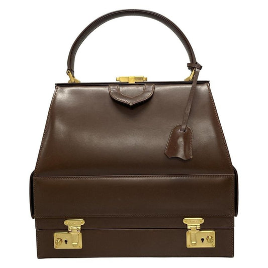 Gucci Vanity Bag - Brown Leather