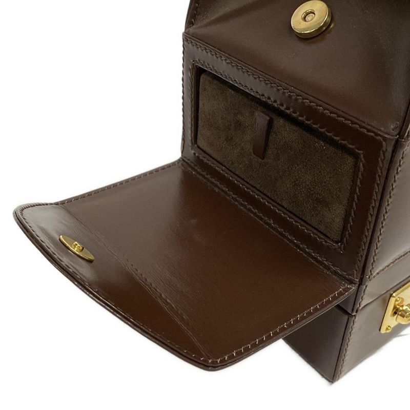 Gucci Vanity Bag - Brown Leather