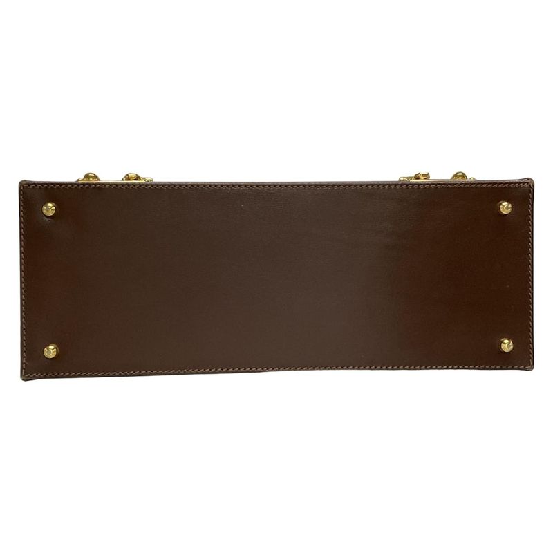 Gucci Vanity Bag - Brown Leather