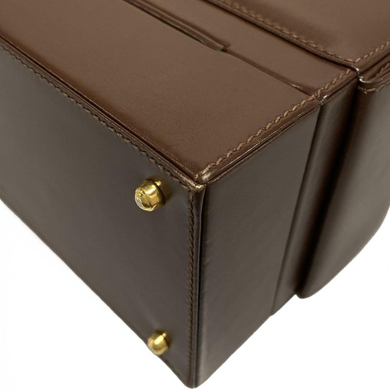 Gucci Vanity Bag - Brown Leather