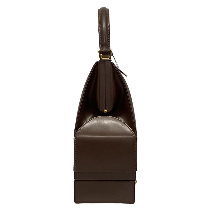 Gucci Vanity Bag - Brown Leather