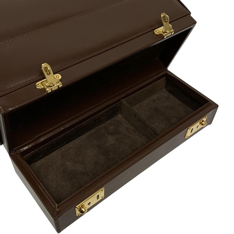 Gucci Vanity Bag - Brown Leather