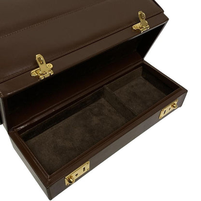 Gucci Vanity Bag - Brown Leather