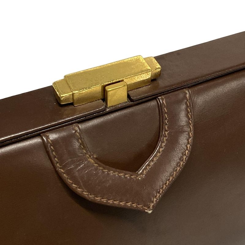 Gucci Vanity Bag - Brown Leather