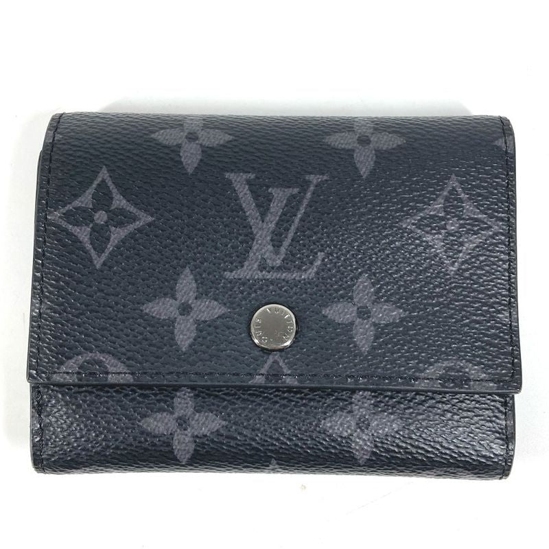 Louis Vuitton Tri-fold Wallet Victor Wallet M12598 Monogram Eclipse Canvas Black