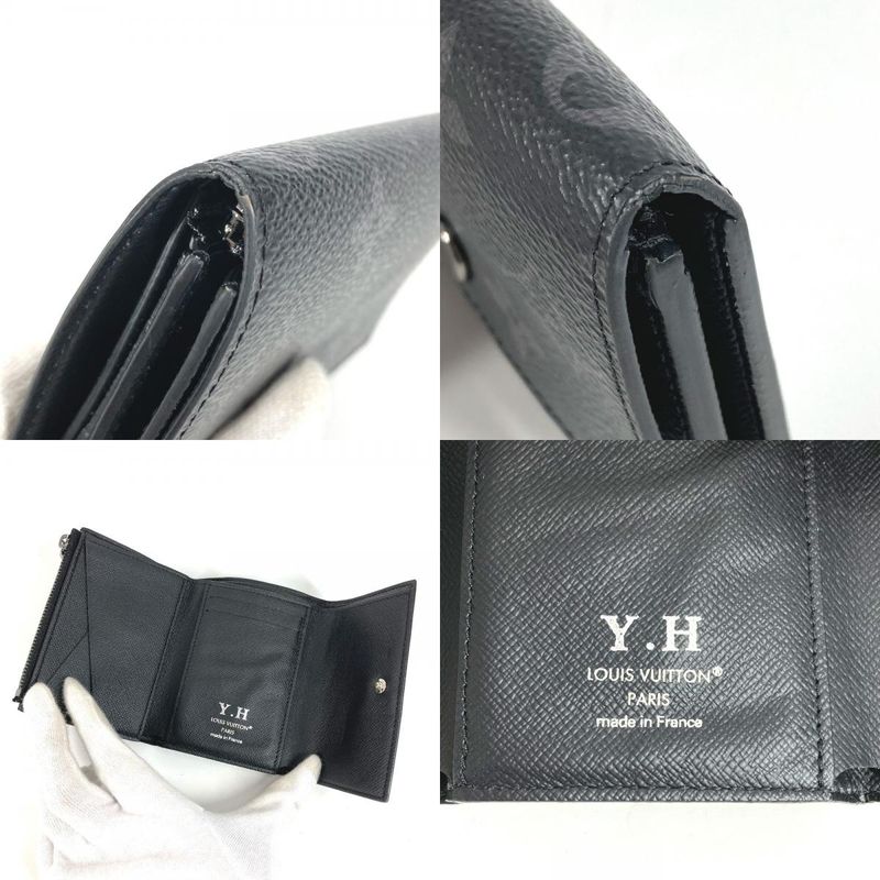Louis Vuitton Tri-fold Wallet Victor Wallet M12598 Monogram Eclipse Canvas Black