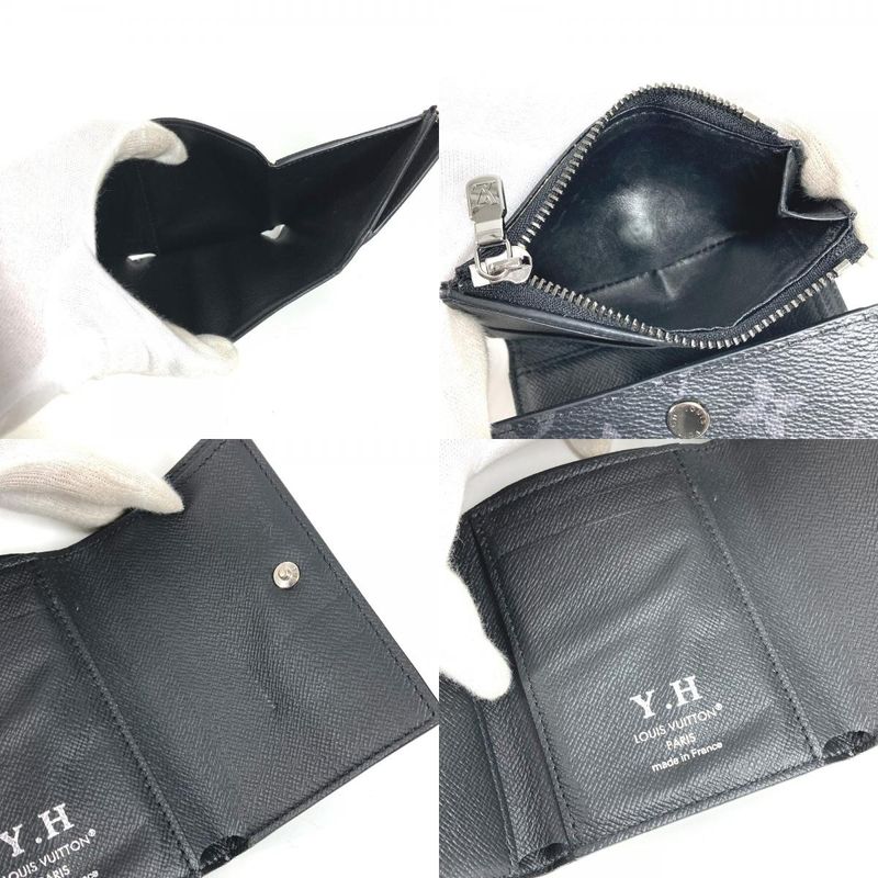 Louis Vuitton Tri-fold Wallet Victor Wallet M12598 Monogram Eclipse Canvas Black