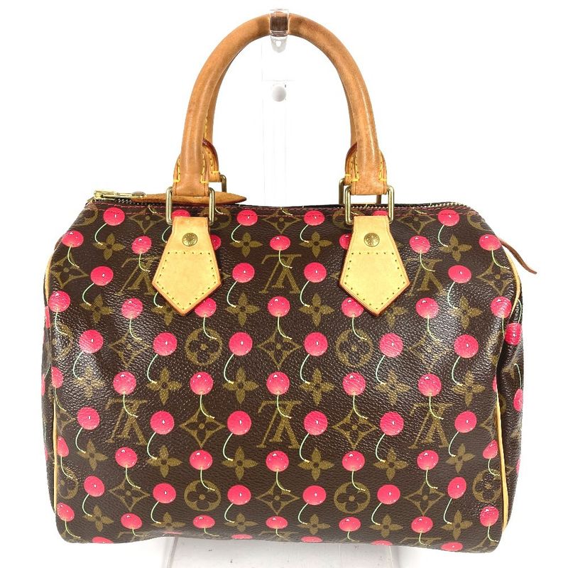 Louis Vuitton Speedy 25 Speedy 25 M95009 Monogram Cherry Canvas Red