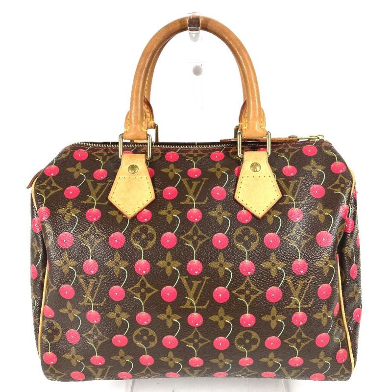 Louis Vuitton Speedy 25 Speedy 25 M95009 Monogram Cherry Canvas Red